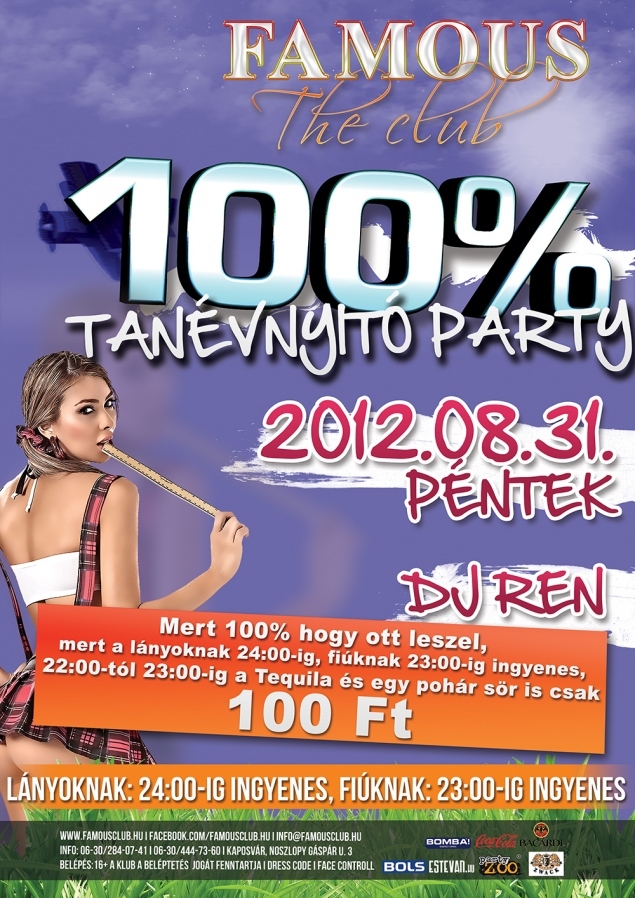 100 % Tanévnyitó Party